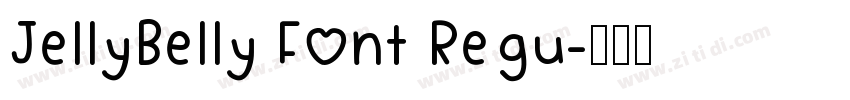 JellyBelly Font Regu字体转换